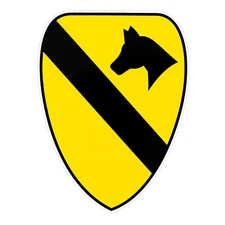 1st Cavalry Bumper Sticker Military Vinyl Soldier Decal 5"