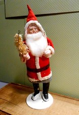 Large Vintage Japan Santa with a Celluloid Face- 10" Tall