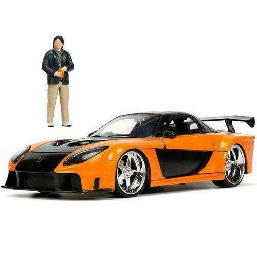 jadatoys RX-7 1/24 ミニカー Jada 1:24 JDM 1993 Mazda RX-7 HKS Yellow Diecast Model Car