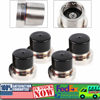 (4pcs) 2.72in Boat Trailer Bearing Buddy Stainless Steel w/ Protective Bra