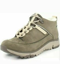 Clarks Tri Fern Gtx Women's Nubuck Khaki Combi Snow Boots Size UK 4 1/2 D