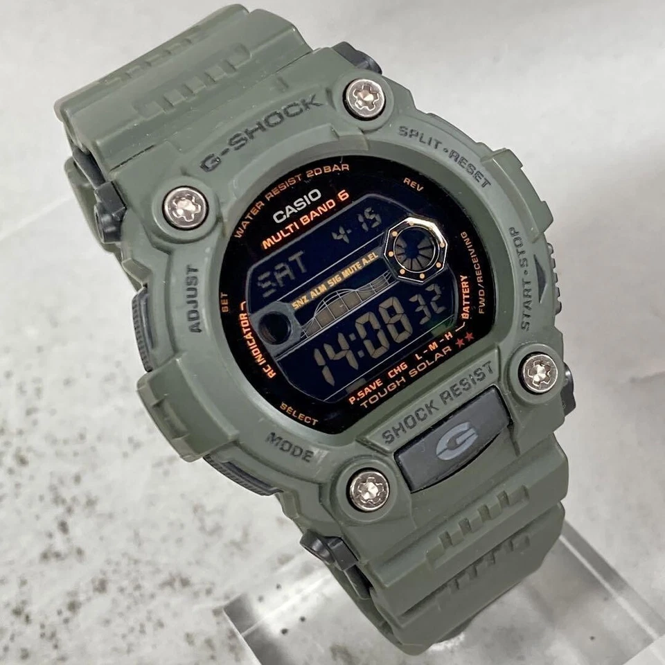 Casio GR-7900KG G-Shock Tough Solar Digital Military Olive Green SUPER RARE