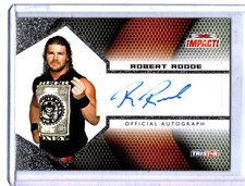 TNA Robert Roode 2009 Tristar Impact SILVER Authentic Autograph Card