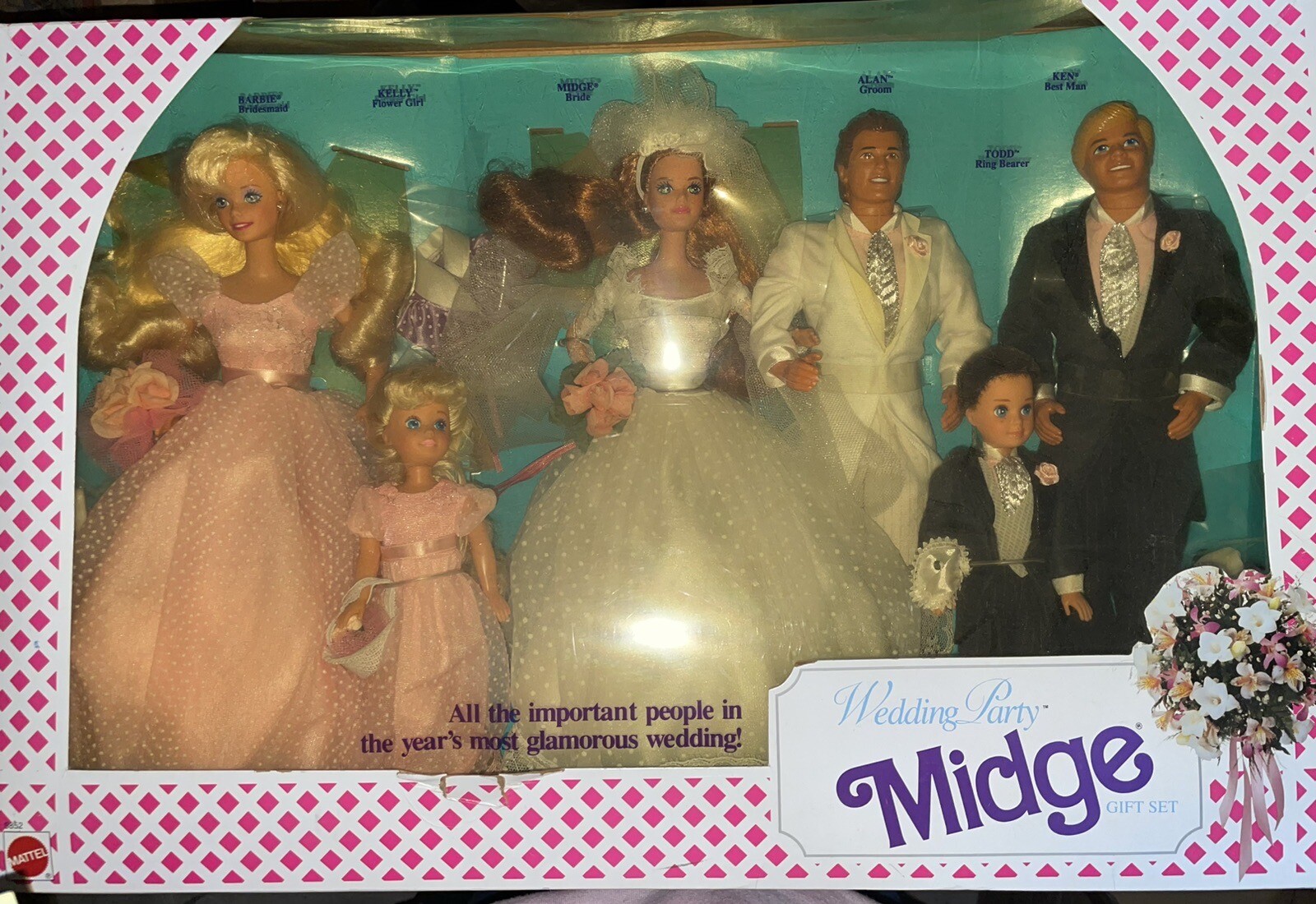 1990 Mattel Barbie Wedding Party Midge Gift Set of 6 (9852) eBay