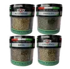 5X HEXA 4-in-1 Italian Herbs Series (1 container = 4 spices) Total 24G