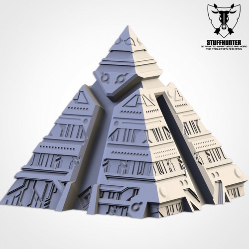 Xeno Pyramids - Tabletop Terrain Terreno - Scenery Wargaming para 28-32mm - Imagen 27 de 47
