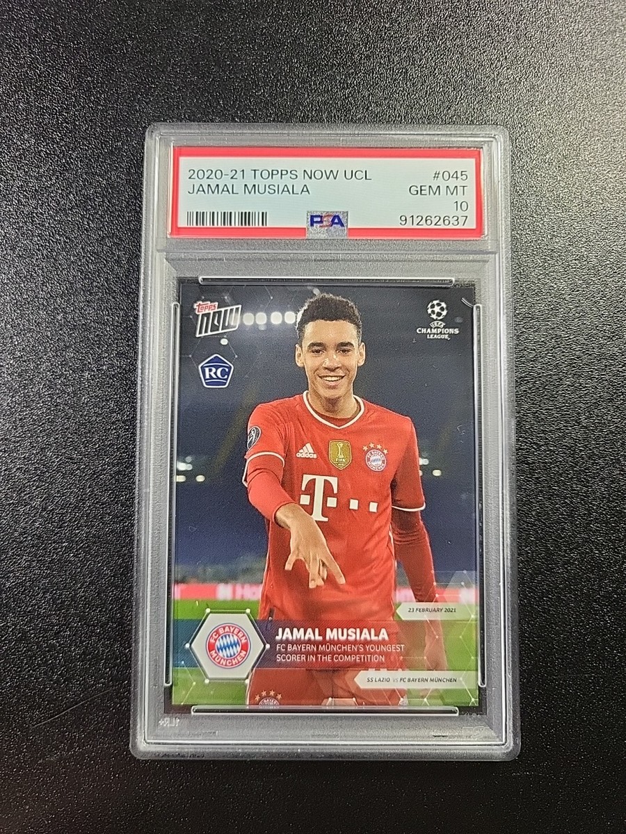 ジャマル ムシアラ Topps Stadium Club RC PSA 10 PSA 10 Jamal Musiala RC 2020 2021 UCL Topps Now Card #45