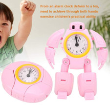 Child Robot Alarm Clock Kid Toy Deformation Robot Table Clocks Creative Cartoon