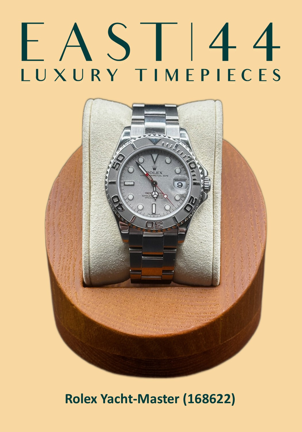 Rolex Yacht-Master 168622 Silver Oyster Bracelet with Silver Bezel  