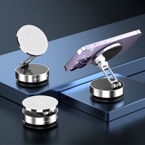 For Magsafe Car Magnetic Holder 360° Rotating Folding for IPhone/Samsung/Xiaomi - Photo 17 sur 17