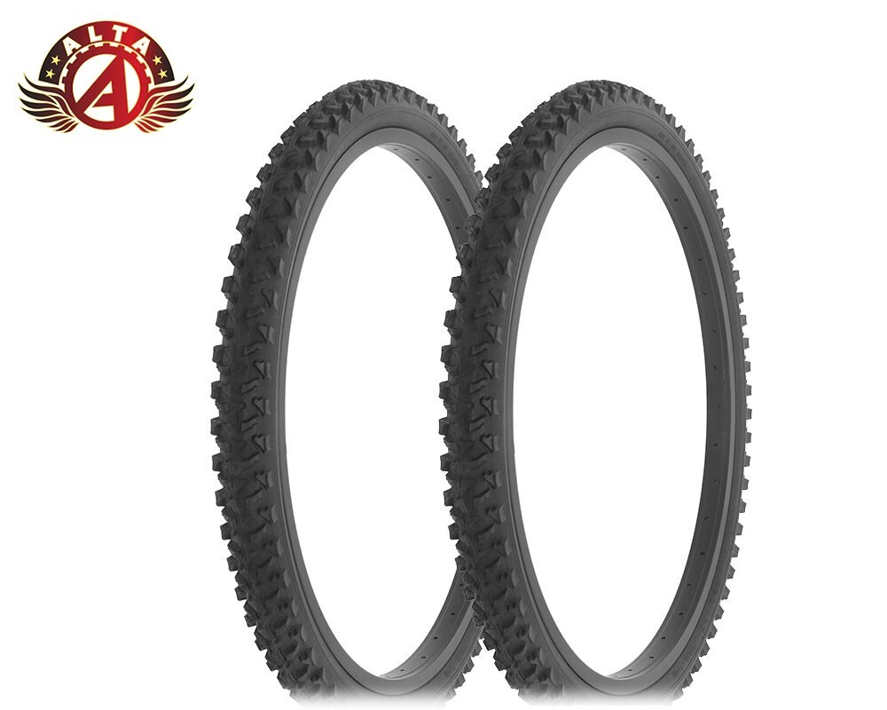 24" X 1.95" Blackwall Tire Mountain Rough Tread.