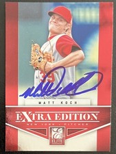 2012 Elite Extra Edition - #34 Matt Koch Auto Autograph New York Mets MLB MiLB