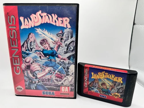 Landstalker (Sega Genesis, 1993) - Case and Game (No Manual)