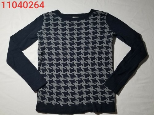 Womens J Crew Houndstooth Sweater Sz 