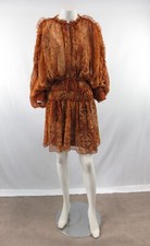 NWT ASOS Women's Ruffle Bishop Sleeve Cinched Smock Dress Size 8 #OS562