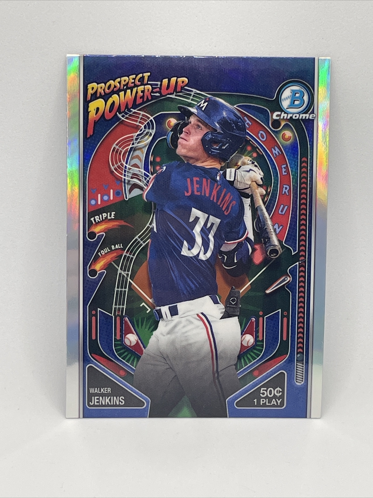 Walker Jenkins 2024 Bowman Chrome Prospect Power-Up #1 Twins M16