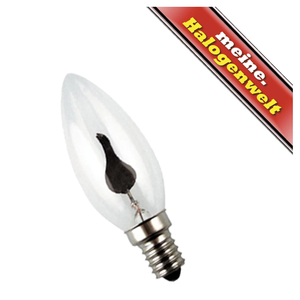 1-2-3-5-10-20 x Flacker-kerze E14 3W 230V Klein | Deko-Lampe Flamme Flackerlicht - Bild 2 von 4