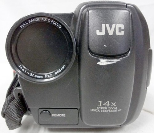 Videocamera VHS compatta vintage JVC GR-AXM1U con batteria e caricatore! - Foto 3 di 24