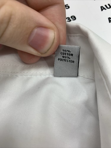 Kenneth Cole Unlisted Men's Dress Shirt Slim Fit Solid Long Sleeve Size L White - 第 7/10 張圖片