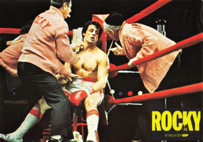Rocky ORIGINAL Aushangfoto Sylvester Stallone / Talia Shire / Carl Weathers