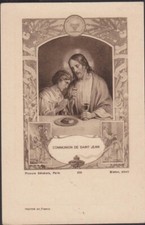 IMAGE RELIGIEUSE COMMUNION DE ST JEAN/SOUVENIR JUBILE SACERDOTAL Eugène BERNARD