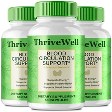 (3 Pack) Thrive Well Capsules, Advanced Healthy Circulation & Stable Levels