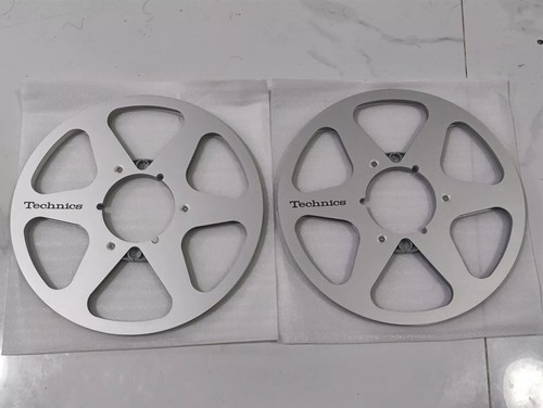 One Pair Silver Technics 10.5'' 1/4'' TAPE REEL TO REEL TAPE Recorders RS 1500