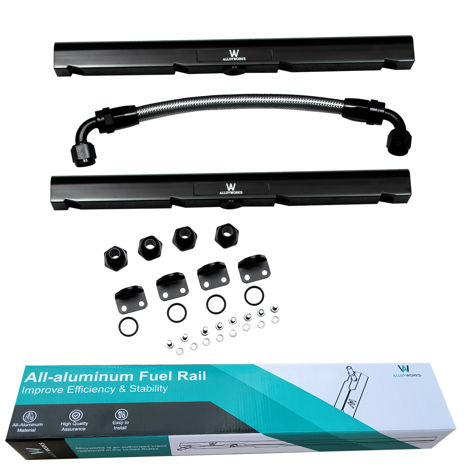 Billet LS1 LS6 V8 EFI AN8 Fuel Rail Kit for Intake Manifold New US