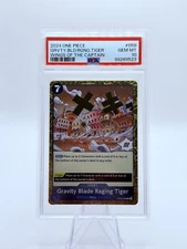 2024 One Piece Gravity Blade Raging Tiger Wings Of The Captain PSA 10