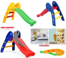 Scivolo per Bambini 3 Gradini Richiudibile Da Giardino Interno EXTRA Resistente 