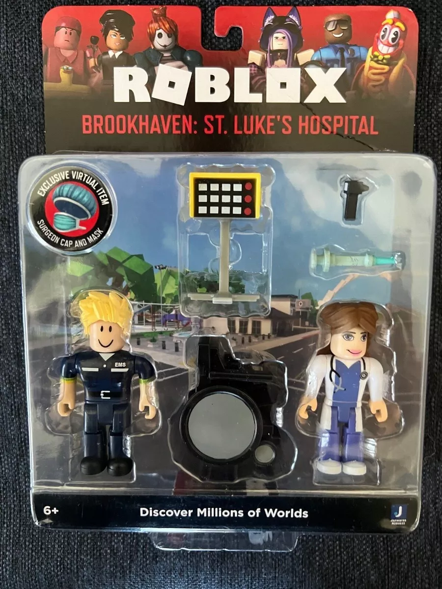 Roblox Brookhave St. Luke's Hospital Figure Pack [Includes Exclusive  Virtual Item] 