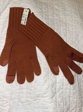 New Madewell Wool Texting Gloves Rust Women's OS NWT Style MC423 One Size Unisex