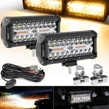 LED Light Bar Off road Work Lamp 6 Modes Fog Driving Atv Truck Boat