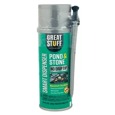 Great Stuff Smart Dispenser Pond & Stone Foam Sealant 12oz Black No Drip Tip