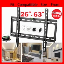 TV WALL MOUNT Fixed Full Motion BRACKET VESA 26'' 32 40 42 50 55 60 63''