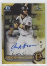 Jack Herman Bowman Chrome 2022 Yellow Refractor /75 Auto