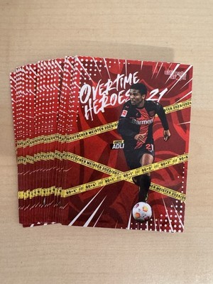 20x Ultimate Dropz Bayer 04 Leverkusen Overtime Heroes Base Komplettset Wirtz