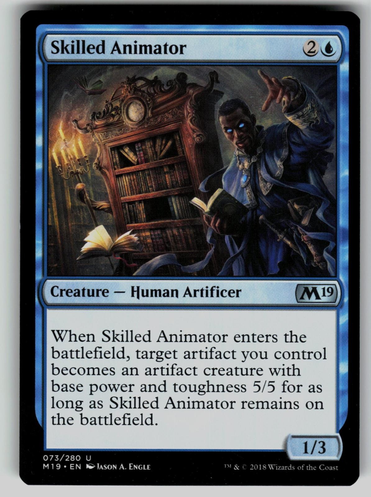 Skilled Animator 73 Core Set 2019 Magic: The Gathering Uncommon