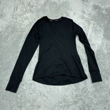Spyder Active Womens Black Long Sleeve Top S Nylon Spandex 6697