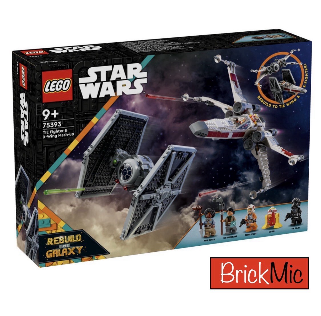 LEGO Star Wars 75393 Mashup aus TIE Fighter & X-Wing Rebuild Galaxy - NEU & OVP - Bild 5