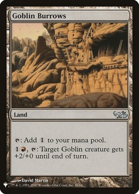 Goblin Burrows NonFoil The List DD1-58 NM MTG