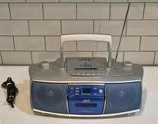 JVC RC-ST1 CD FM/AM Tape Cassette Portable Player Stereo System Boombox - TESTED