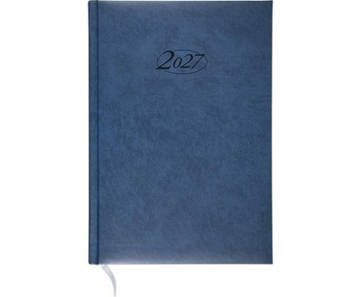 Buchkalender 2027 DIN A5 Terminplaner Hardcover Schwarz Blau Bordeaux A5