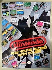 Gyromite (Nes)(1985) & Duck Hunt (Nes)(1985) 5 Screw w Nintendo Power Poster.