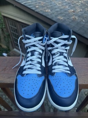 Air Jordan 1 Retro OG High UNC Toe Blue DZ5485-400 Men's Size 9.5