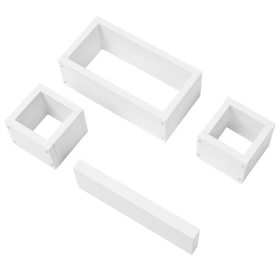 4Set Wall Shelves Floating Storage Organizer for Home Living Room Display Unit