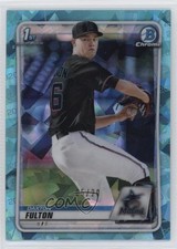2020 Bowman Chrome Draft Sapphire Edition Aqua 5/20 Dax Fulton Daxton jc3
