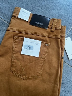 BRAX COOPER FANCY MARATHON 2.0 REGULAR FLEX HERRENHOSE W33L34 BEIGE NEU