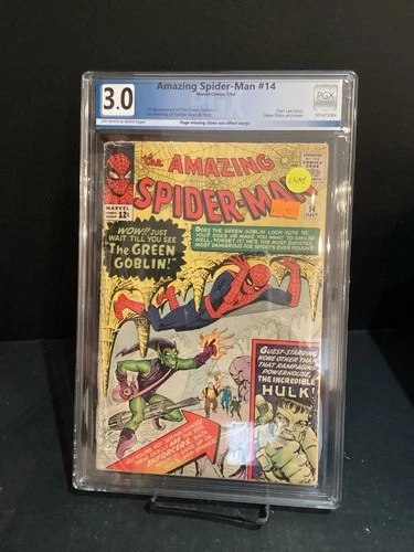 Amazing Spider-Man #14 PGX 3.0 [NOT cgc] - 1964, 1st  Green Goblin, Hot Key!