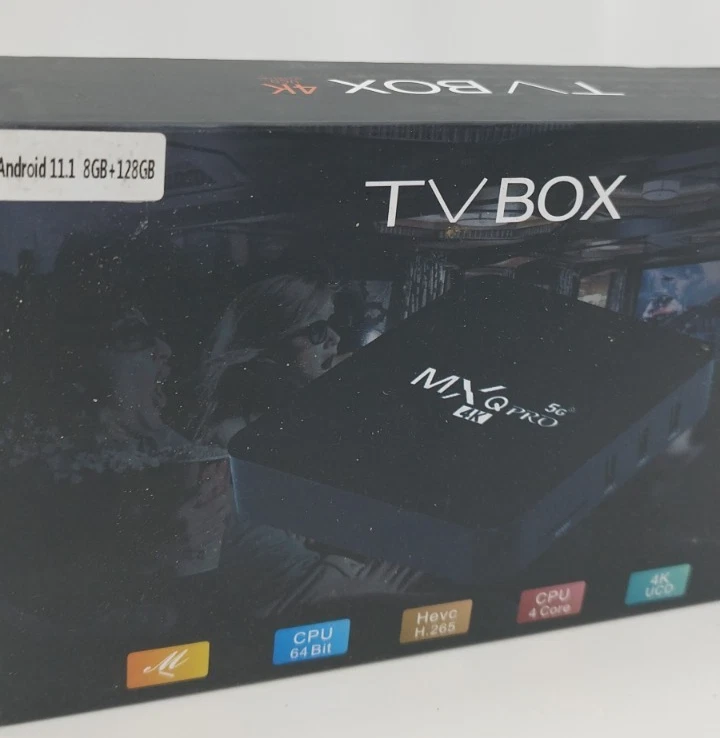 MX‑PRO Android 11 TV Box 8GB/128GB 4K HD 4G/5G Dual WiFi H.265 3D IPTV